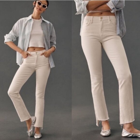 MOTHER Denim - Mother The Insider Crop Step Fray Jeans Size 29